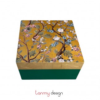 Hộp sơn mài vuông 14x14 cm